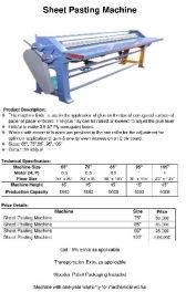 Sheet Pasting Machine