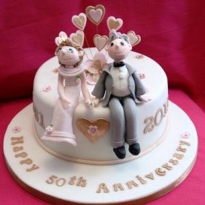 Couple Anniversary Cake