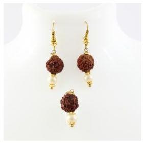 Rudraksha Gold Tone Pendent