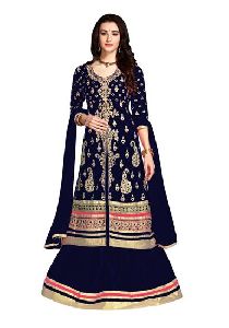 Blue Georgette Suit