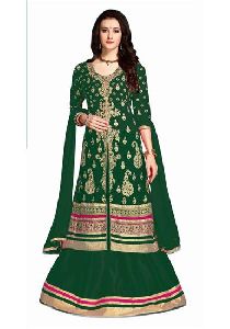 Green Georgette Suit