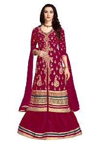 Red Georgette Suit
