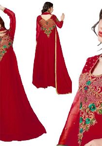 Red Silk Gown