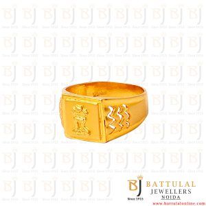 GR1004 Mens Gold Ring