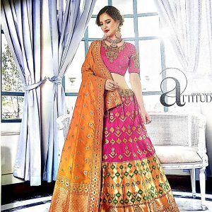 Embroidered Banarsi Lehenga