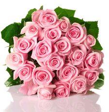 Valentine Pink Rush Roses Bouquet