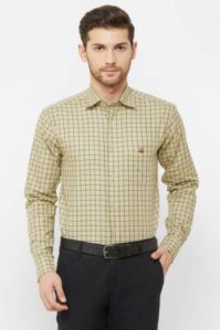 Donzell Beige Regular Fit Formal Shirt