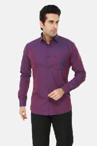 Donzell Violet Pure Cotton Formal Shirt