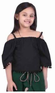 Dark Green Kids Khadi Skirt Pant