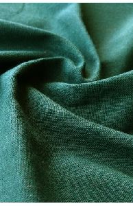 Deep green Khadi Pure Handloom Fabric