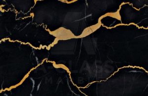 Golden Portoro Marble Slab