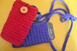 Crochet Cotton Mobile Pouch