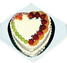 Heart Shaped Fruit Cake