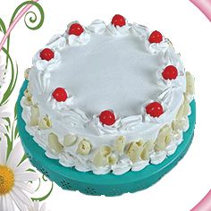 Tempting White Forest Cake