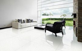 Tropic White Double Charge Floor Tile