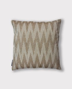 Hand crafted Jacquard Beige Cushion Cover