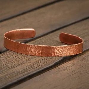 Copper Hammered Bracelets