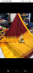 handloom cotton silk tampal saree