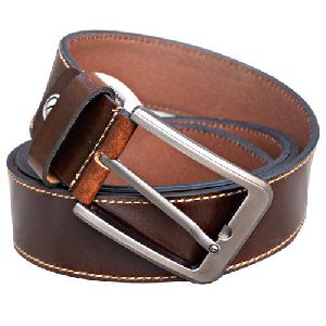 Mens Brown Leather Belt