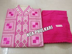 Ladies Phulkari Suit Material