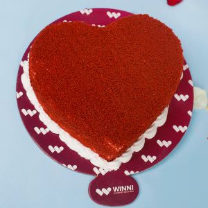 Red Velvet Heart Shape Cake