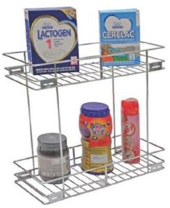 2 Shelves Pull Out Basket