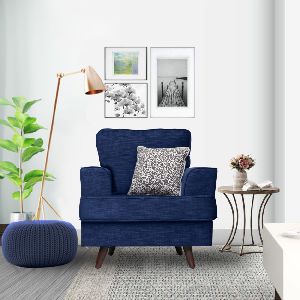 Blue Joya Single Seater Sofa