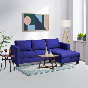 Blue Madagascar Modular Four Seater Sofa