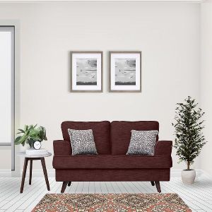 Brown Joy Two Seater Sofa