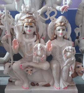 shiv pariwar idols marble statue