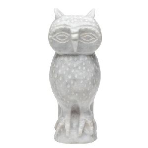 Marble Owl Statue