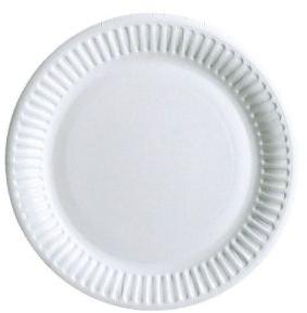 White paper plate