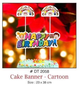 cake banner cartoon