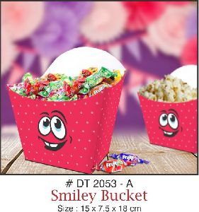 Paper smiley bucket