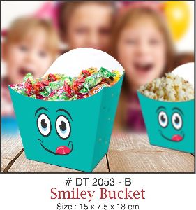Paper smiley bucket