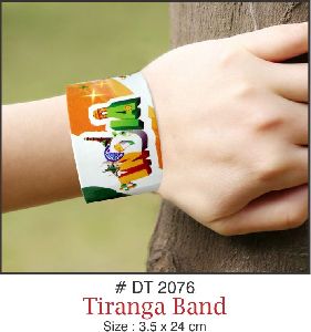 Paper Tiranga Wrist Band