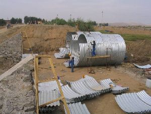 Corrugated steel pipe used for road underground culvert