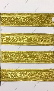 Gold Metallic Jacquard Trim