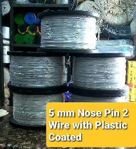 Nose Pin 2 Wire With Plastic Coated