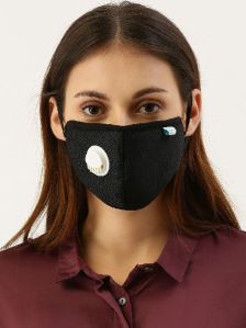 Black Ear Loop Face Mask