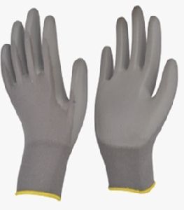 Grey Coated Gloves