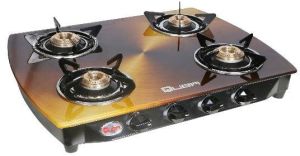 QUBA 4 BURNER DIGITAL PREMIUM GLASS GAS STOVE