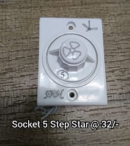 Socket 5 Step Star Fan Regulator