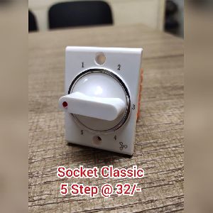 Socket Classic 5 Step Fan Regulator