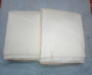 white spun silk fabric