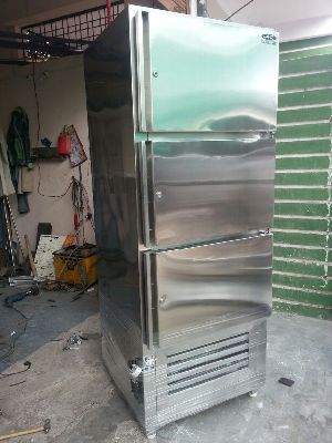 3 Door Stainless Steel Freezer