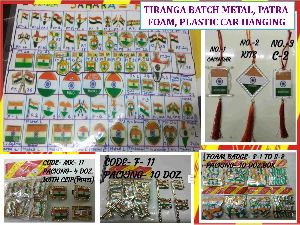 Metal Tiranga Badges