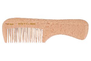 Wooden Comb with Handle Firm Grip