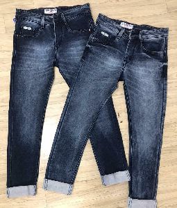 men blue denim