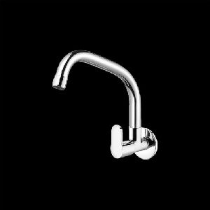 Brass Wall Flange Swinging Spout Sink Cock